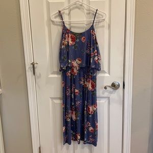 Lush floral midi dress